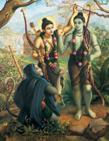 Rama with Lakshmana & Hanuman